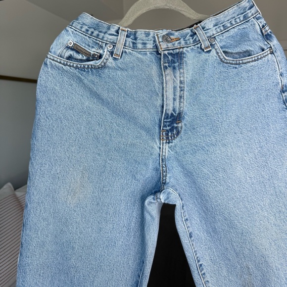 VINTAGE CALVIN KLEIN JEANS 10 90s 100% Cotton Double Stonewash Union Made in USA - Picture 7 of 10